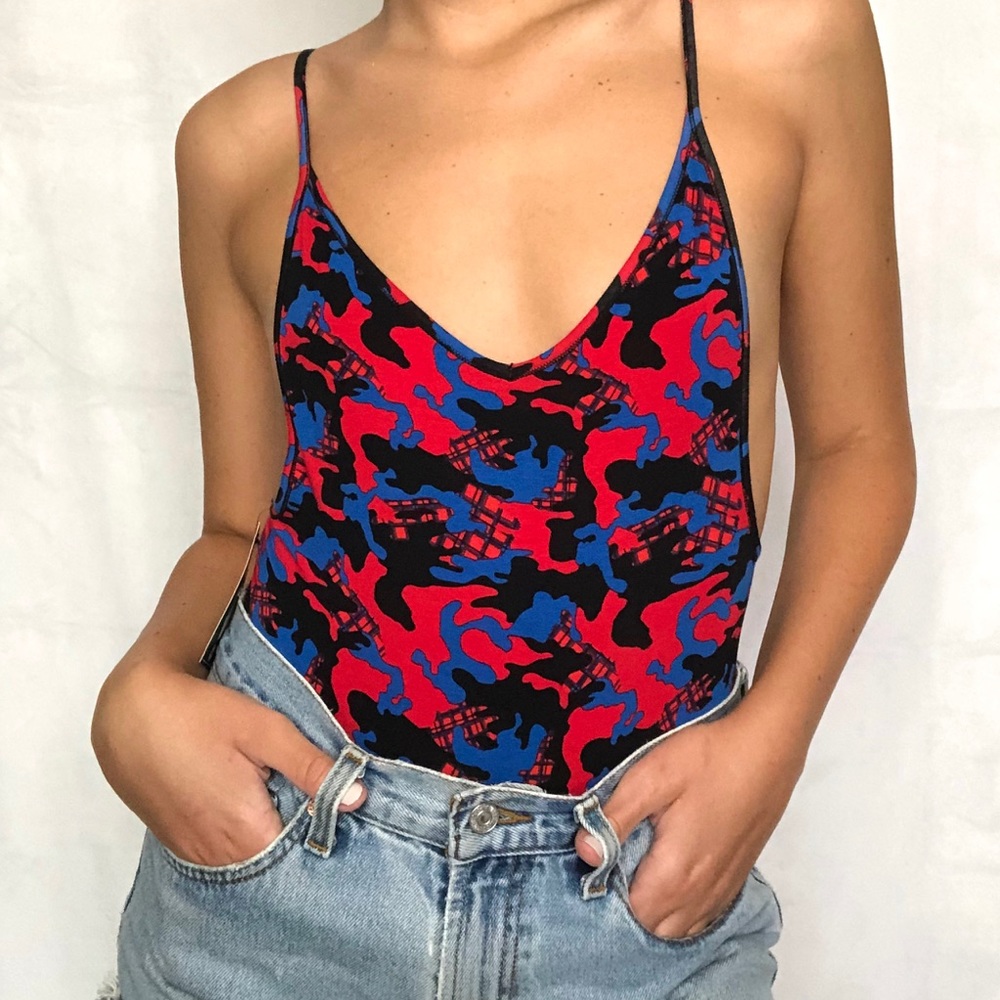 Ethika multicolored camo bodysuit